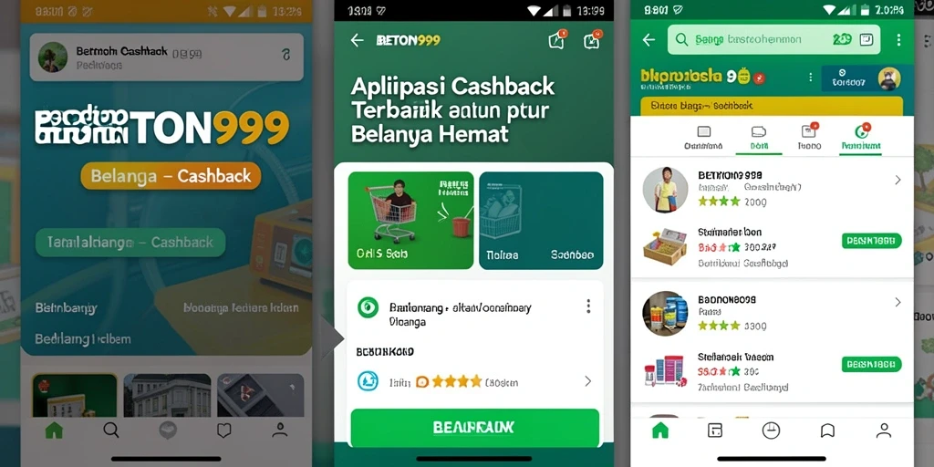Antarmuka BETON999 yang menarik dengan fitur cashback.