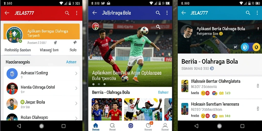 Tampilan antarmuka aplikasi JELAS777 yang modern dan informatif.