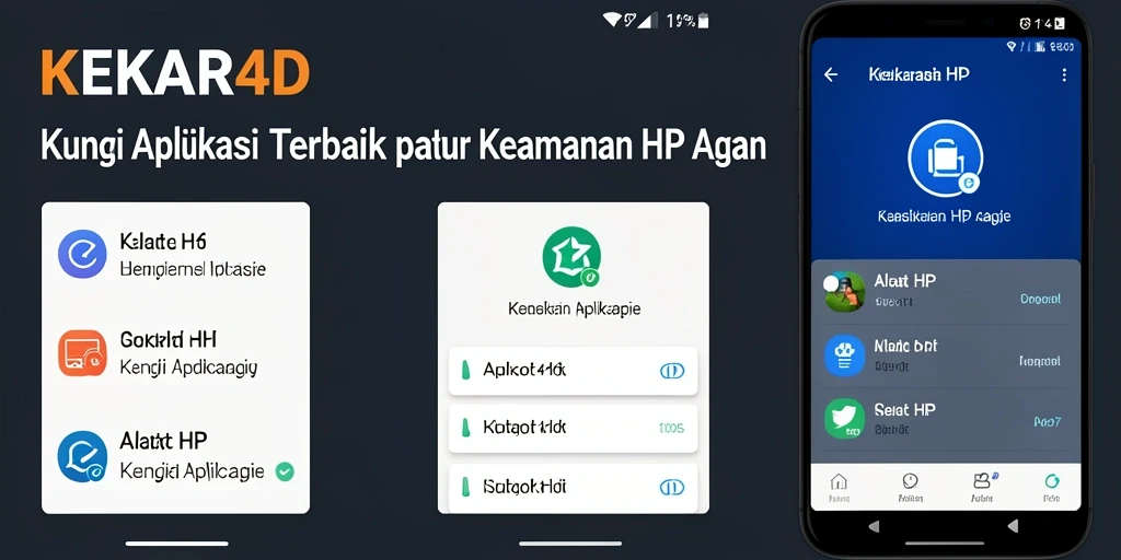 Antarmuka KEKAR4D menunjukkan bagaimana cara mengunci aplikasi dengan mudah.