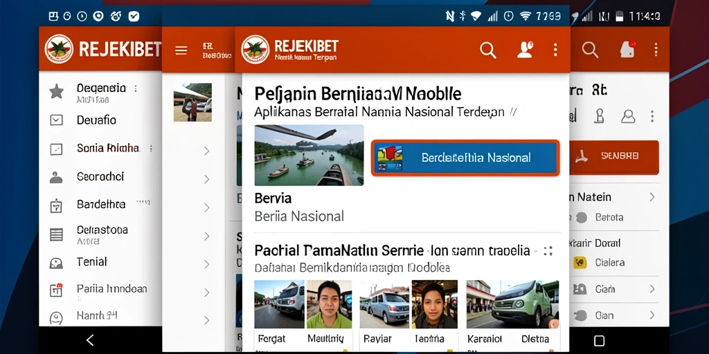 Tampilan antarmuka aplikasi REJEKIBET yang informatif dan menarik.