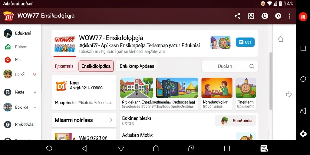 Tampilan antarmuka aplikasi WOW77 yang ramah pengguna.