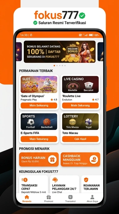 Kanal Resmi Fokus777 untuk Pengguna Android Indonesia
